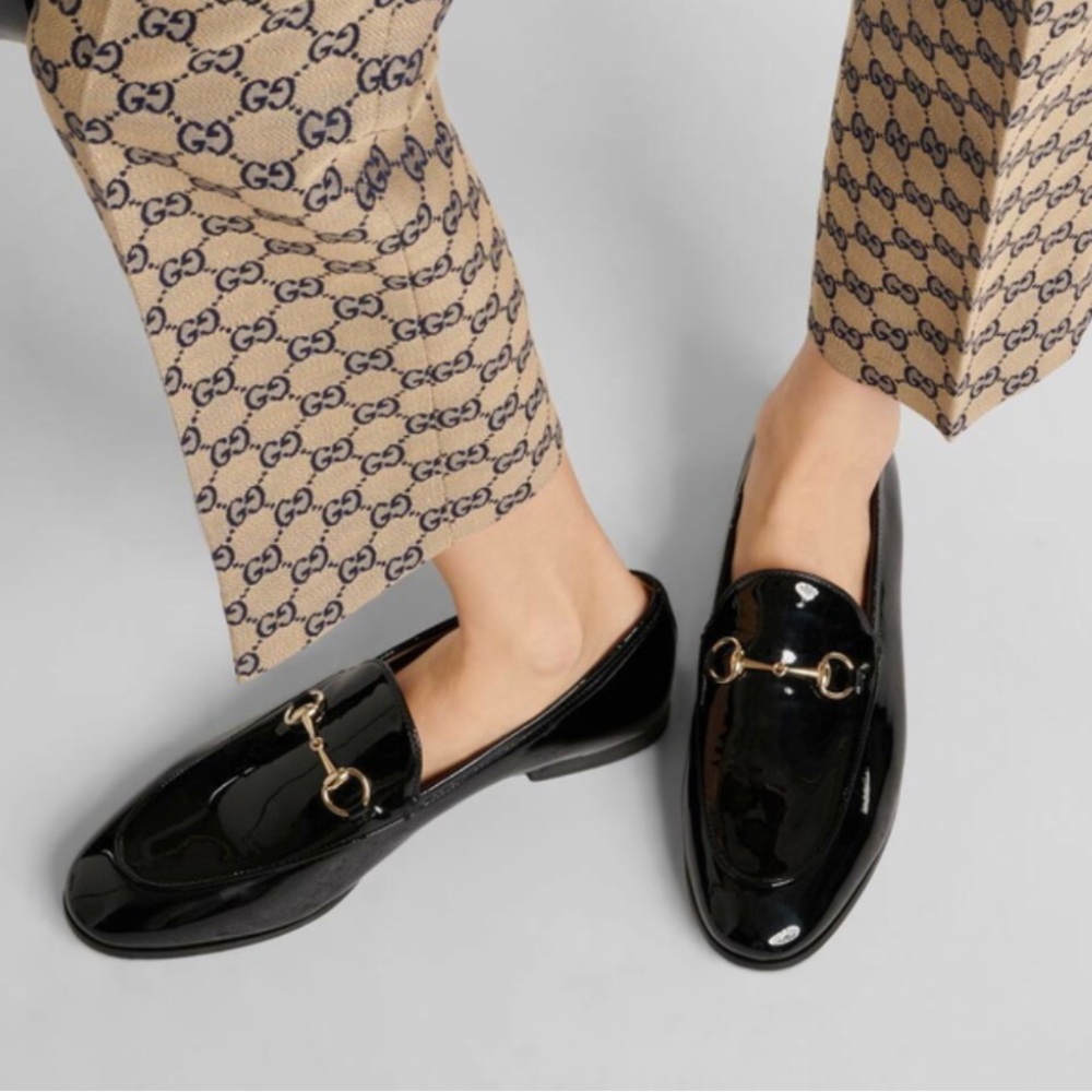 Gucci Jordaan Horsebit patent leather loafers women’s  39.5 or 9.5 - Picture 2 of 14